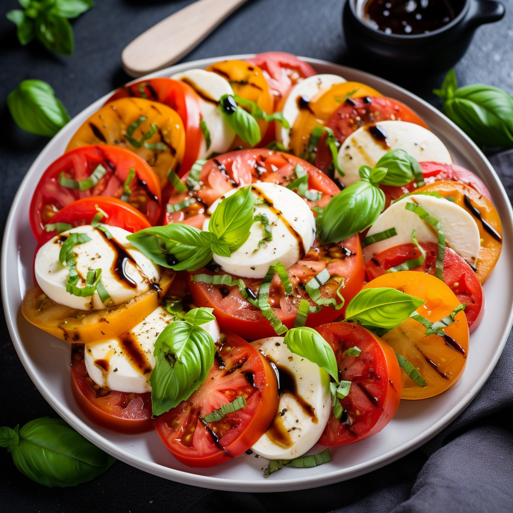 Fresh and appetizing Caprese Salad ?