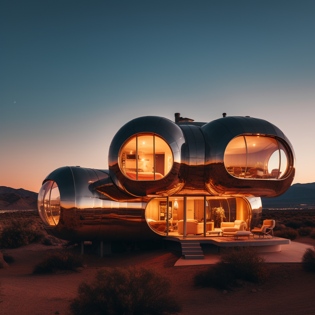 Stunning capsule house in Louis Khan style