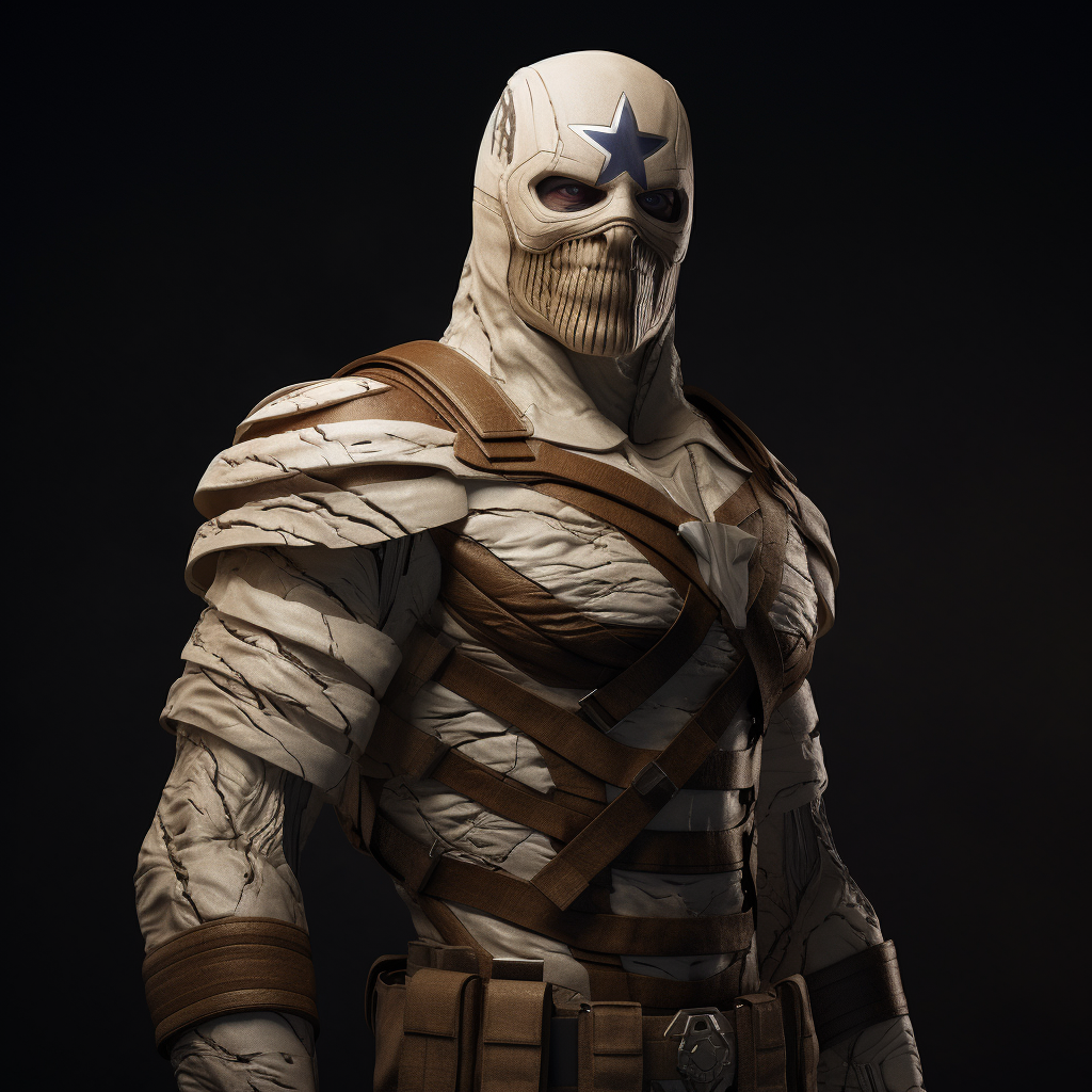 Captain America as a Mummy