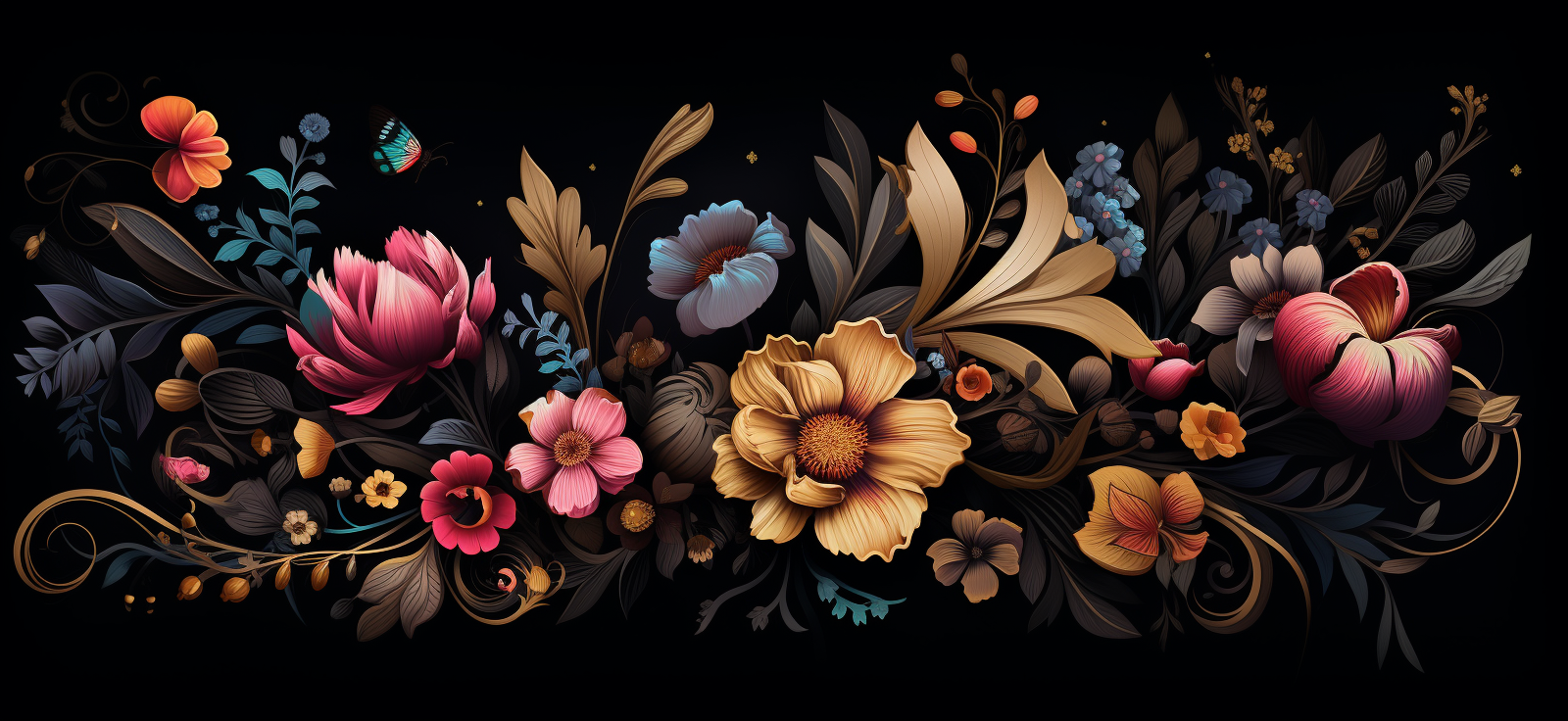 Captivating floral pattern design