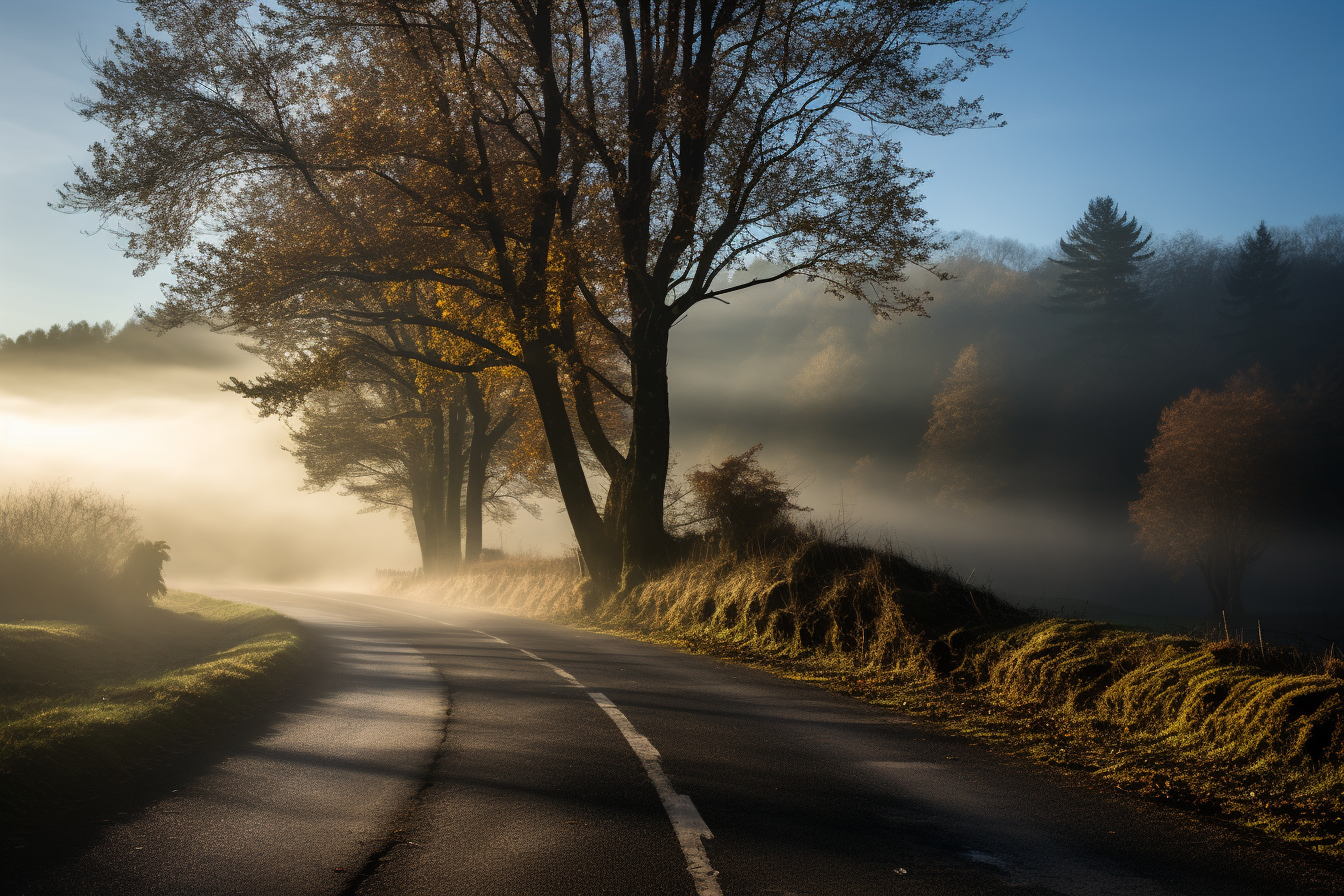 Car Beautiful France Morning Atmosphere