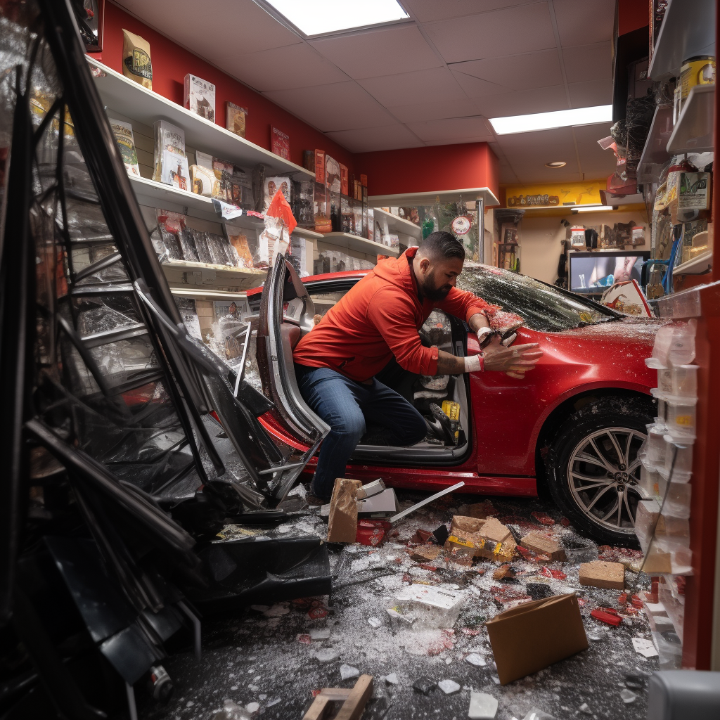 Car breaks into store