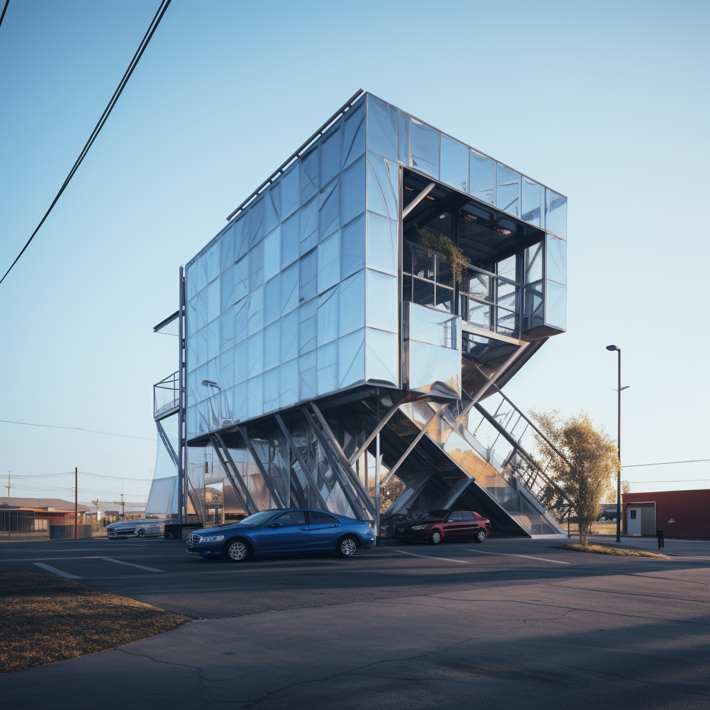 Metal Clad Car Hanger Building