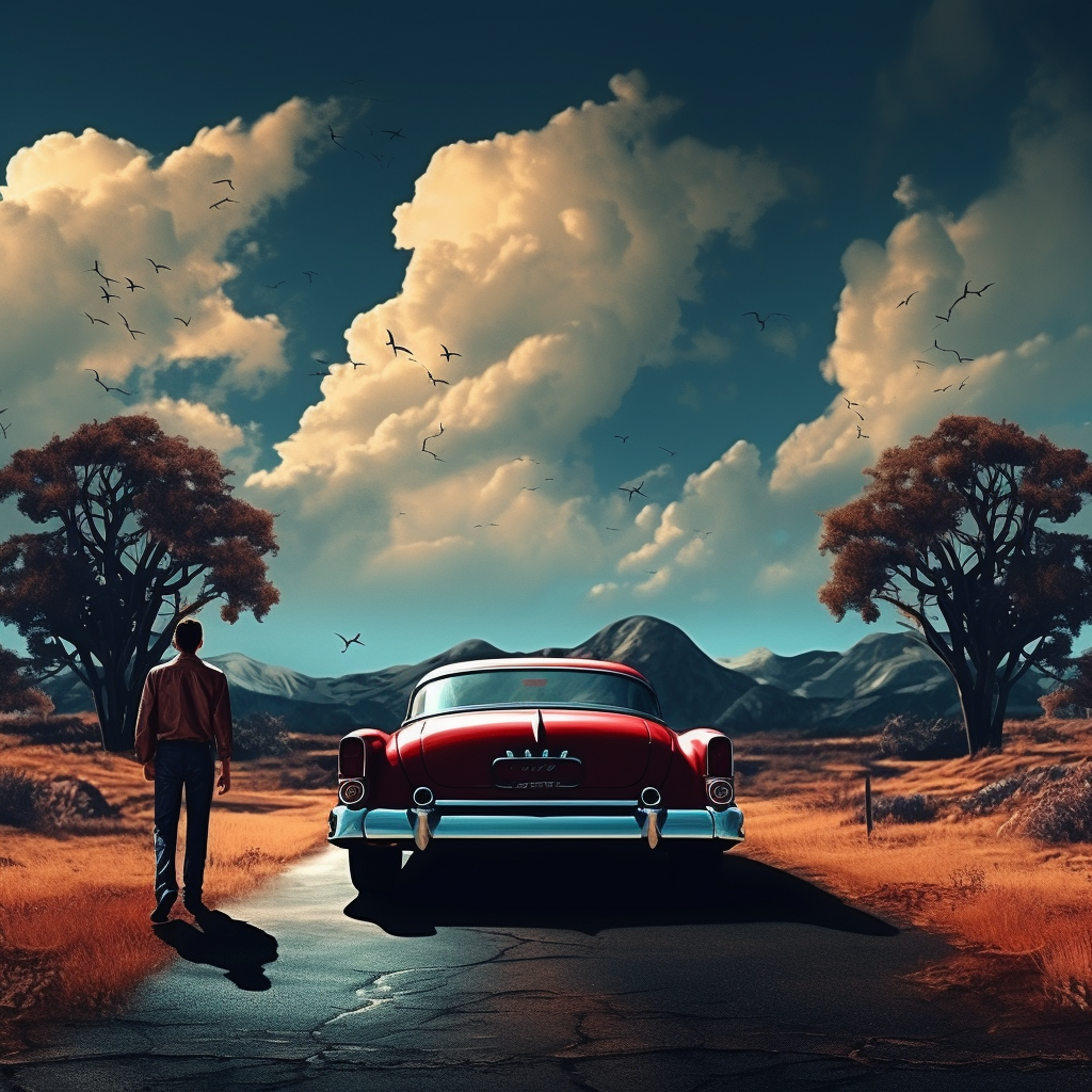 Car and Man Login Image