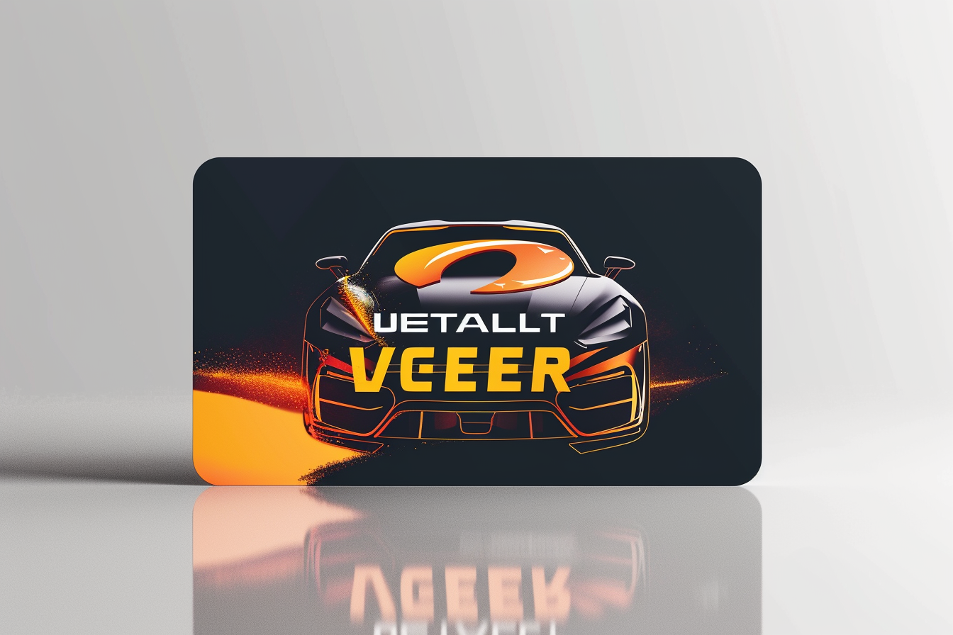 Car painter logo card design