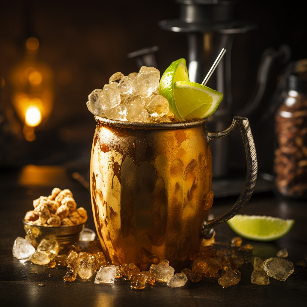 Caramel Moscow Mule in Copper Mug