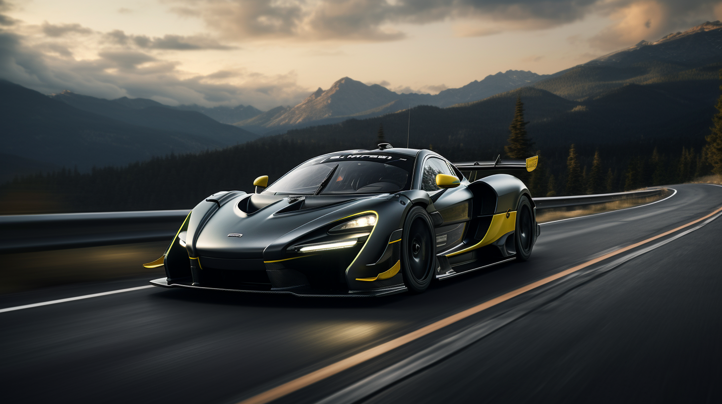 Carbon McLaren Senna GTR on Windy Road