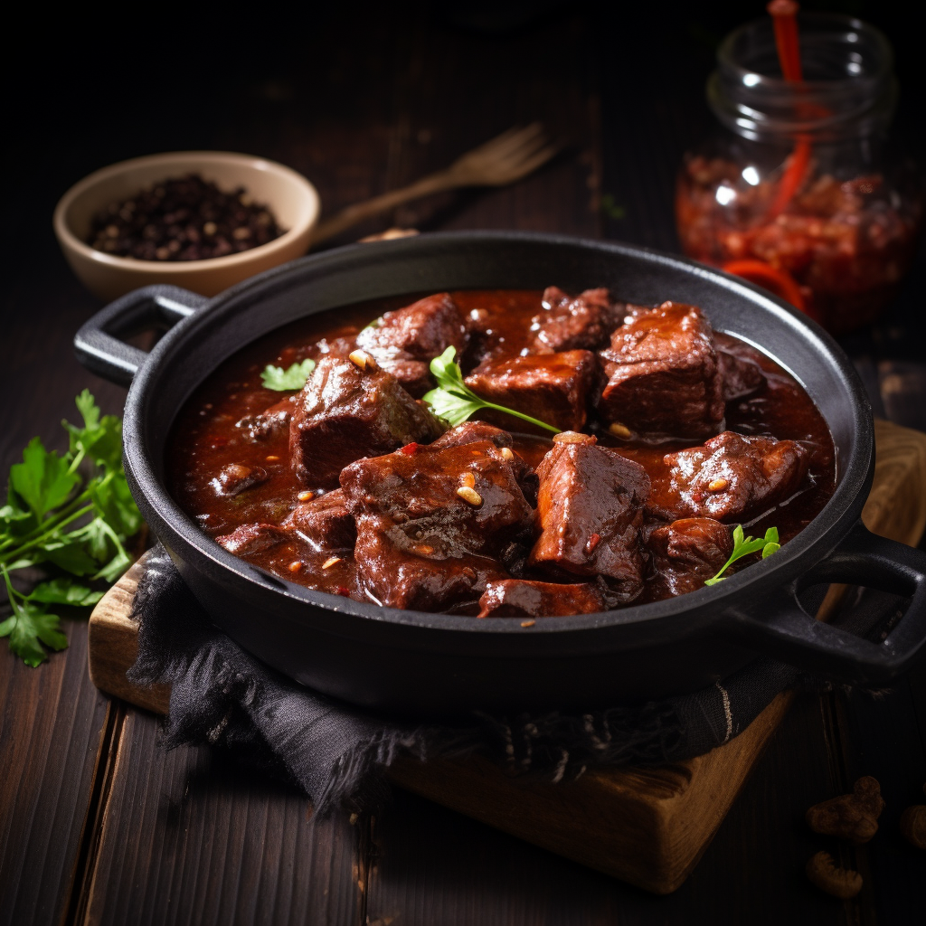 Traditional Belgian beef stew