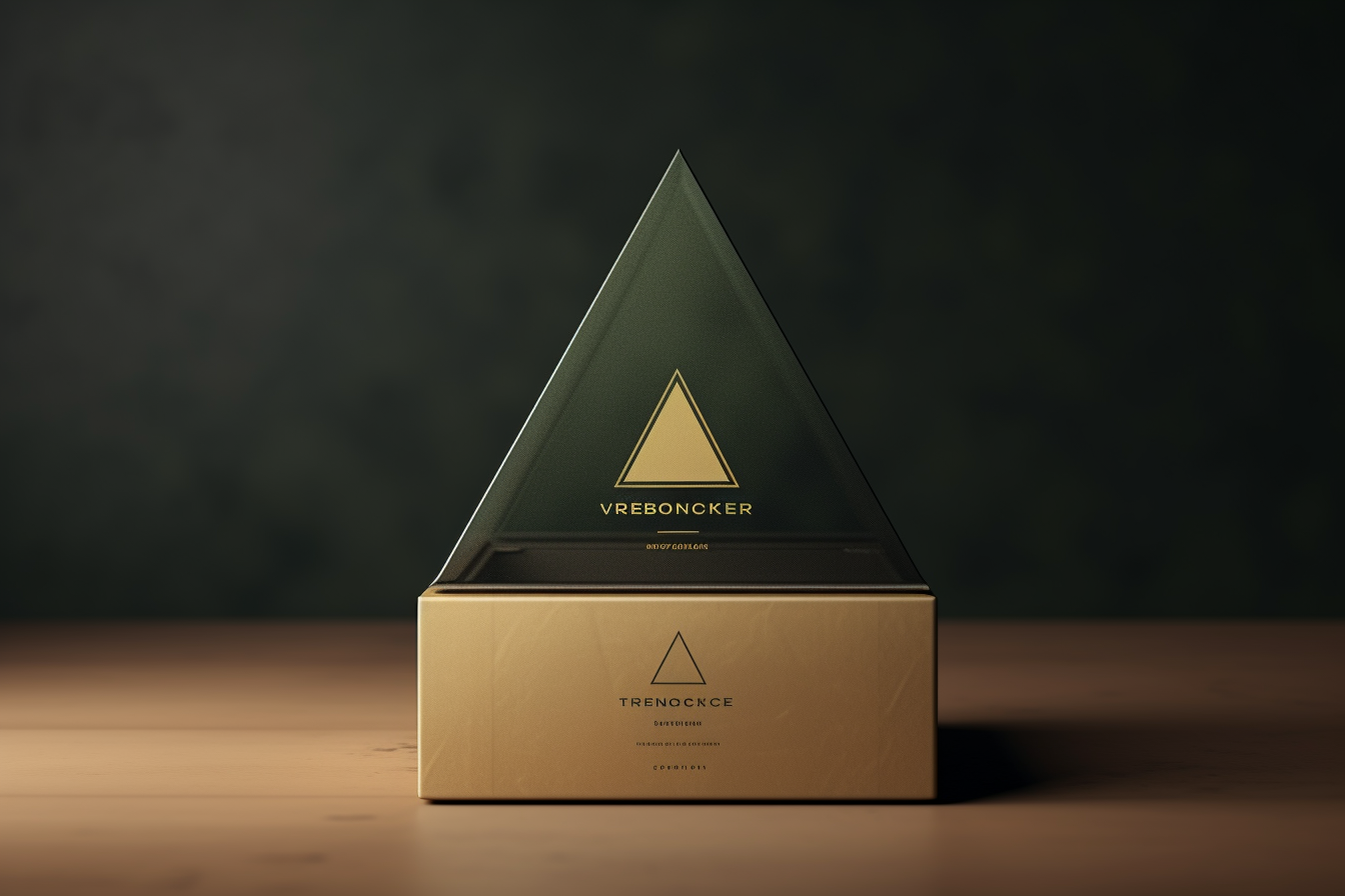 Cardboard box with pyramidal dome