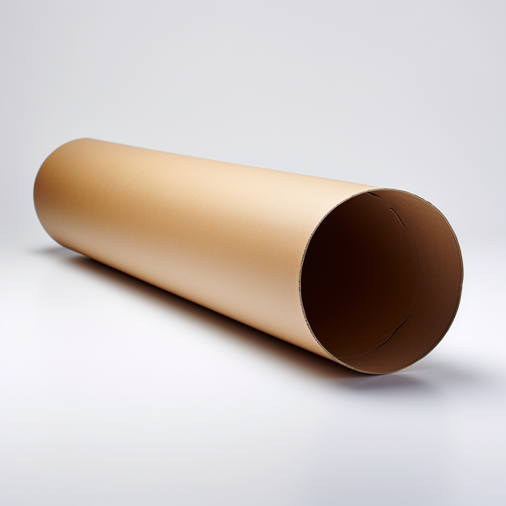 Cardboard Mailing Tube on White Surface