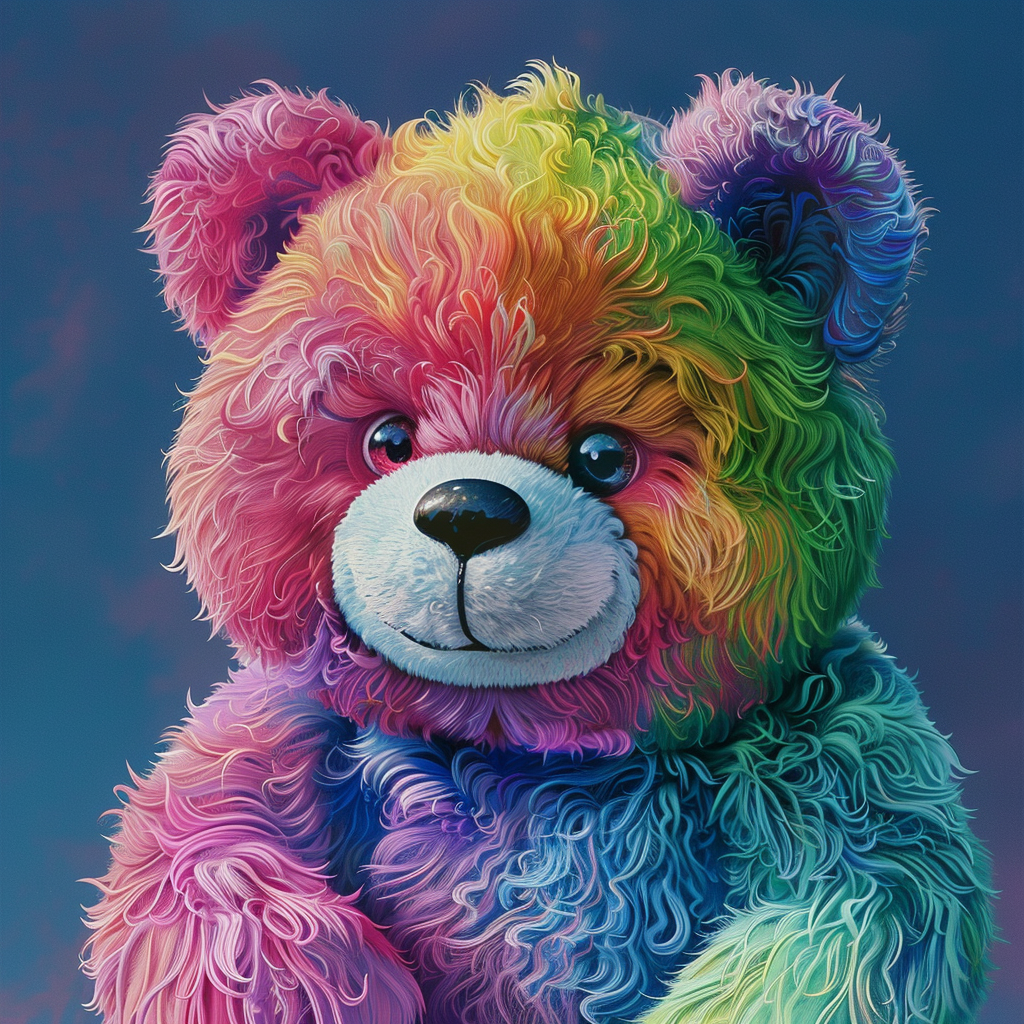 Smiling cute Care Bear image