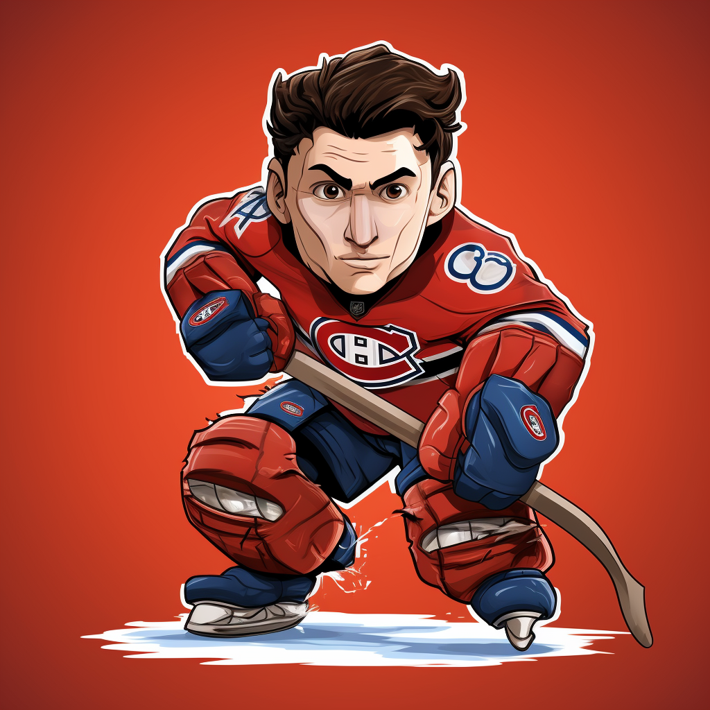 Cartoon of Carey Price, Montreal Canadiens Goalie