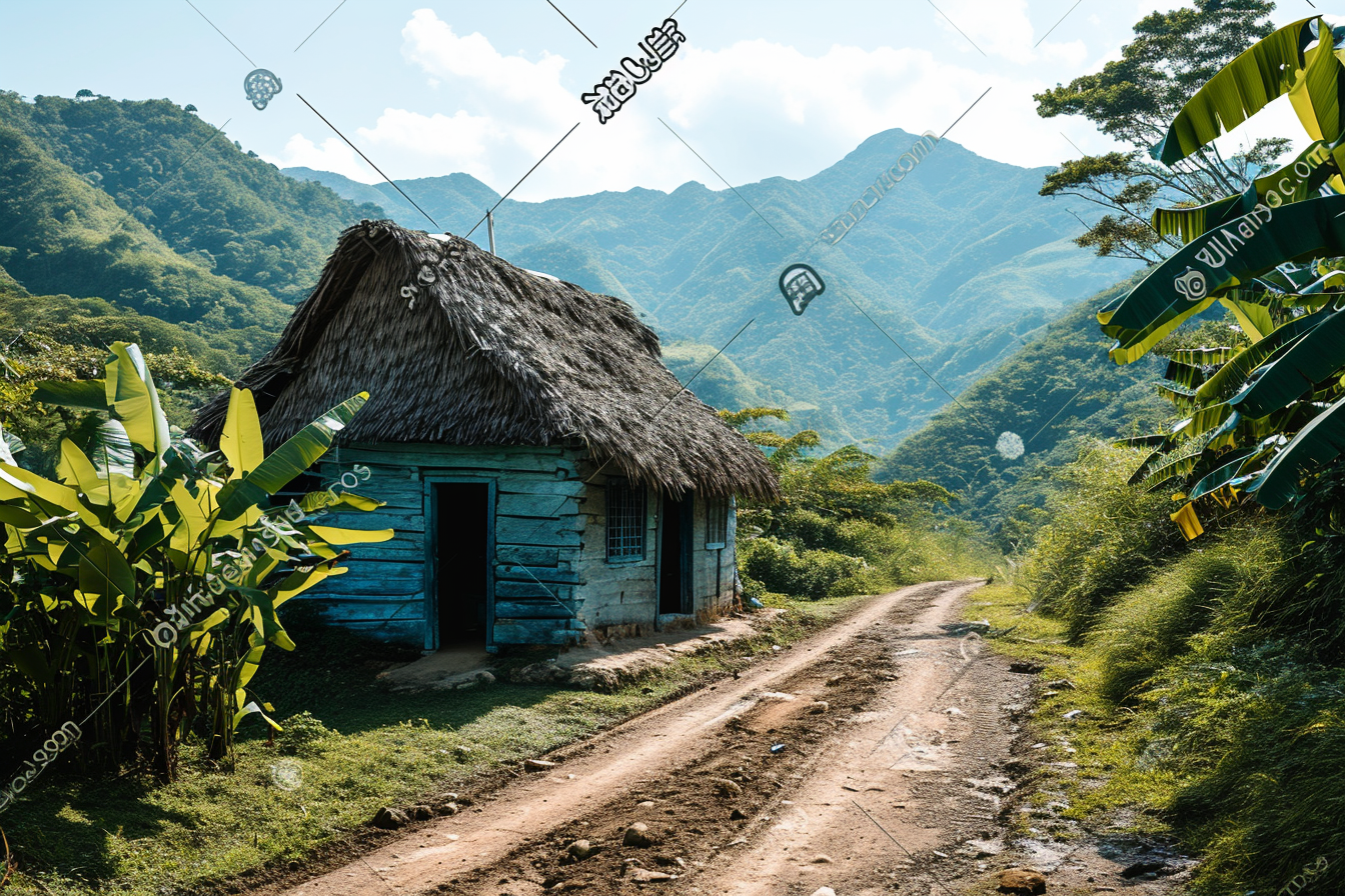 Beautiful Caribbean Shacks on a Hillside