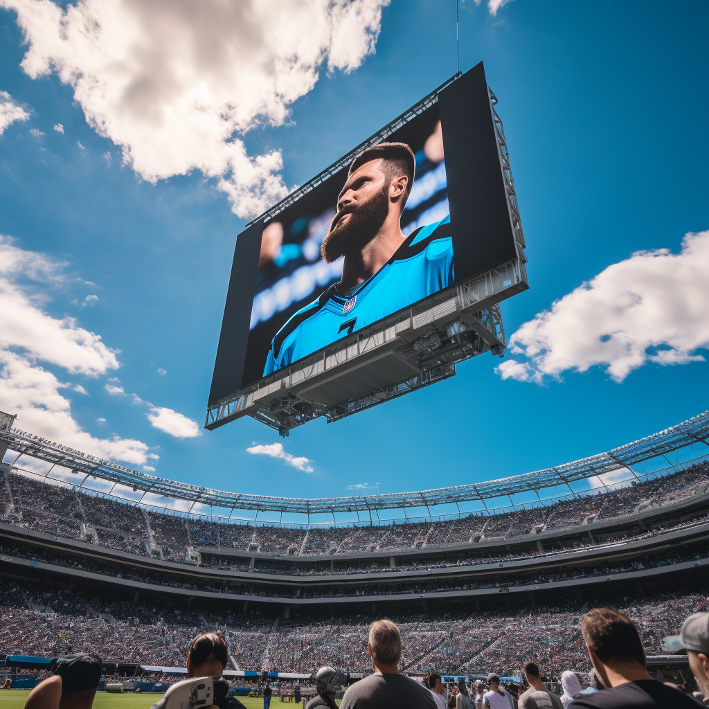 Carolina Panthers Stadium Jumbotron Field View