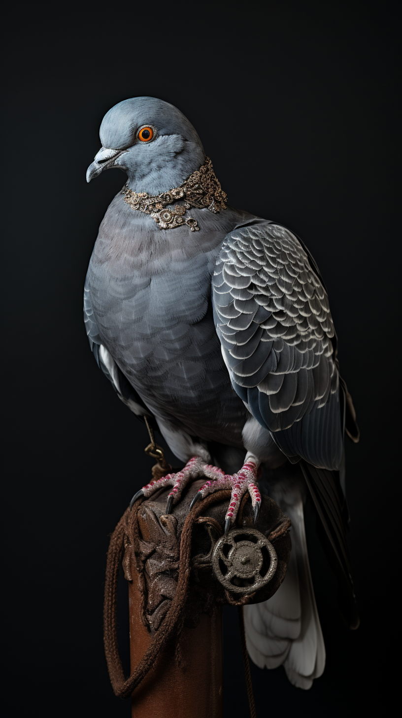 Hyper Realistic Carrier Pigeon Message