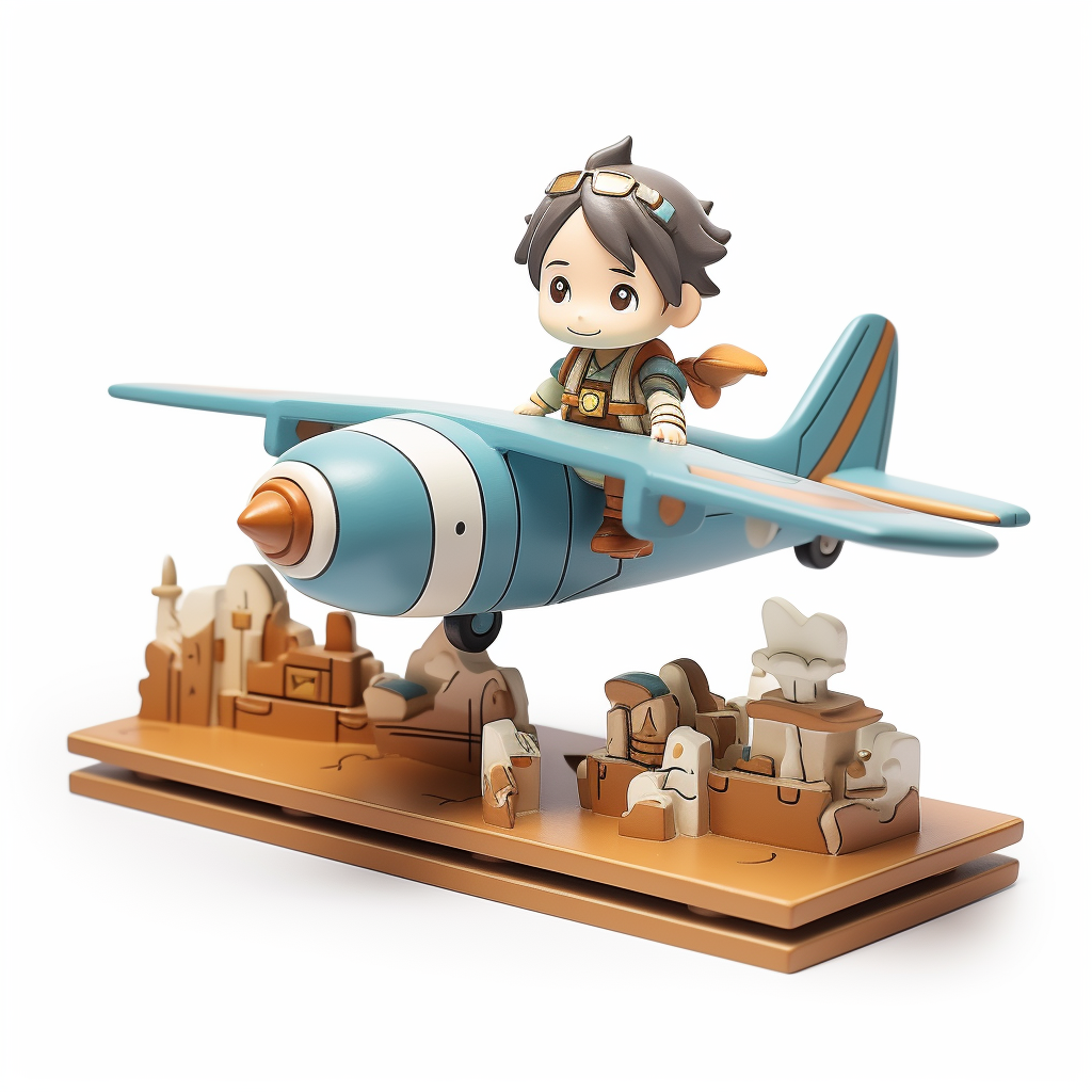 Cartoon anime cute shelf model planes