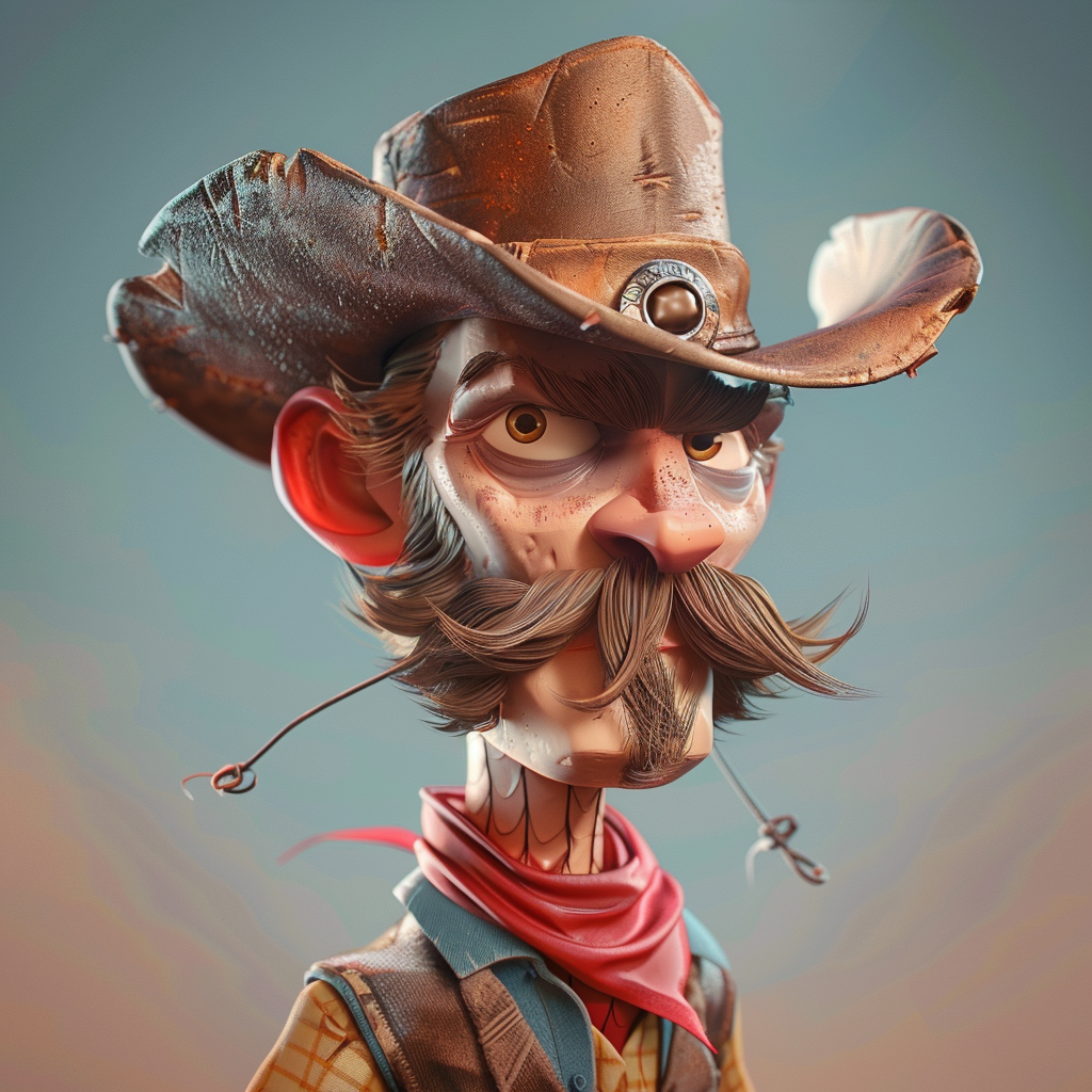 cartoon cowboy wild west adventure