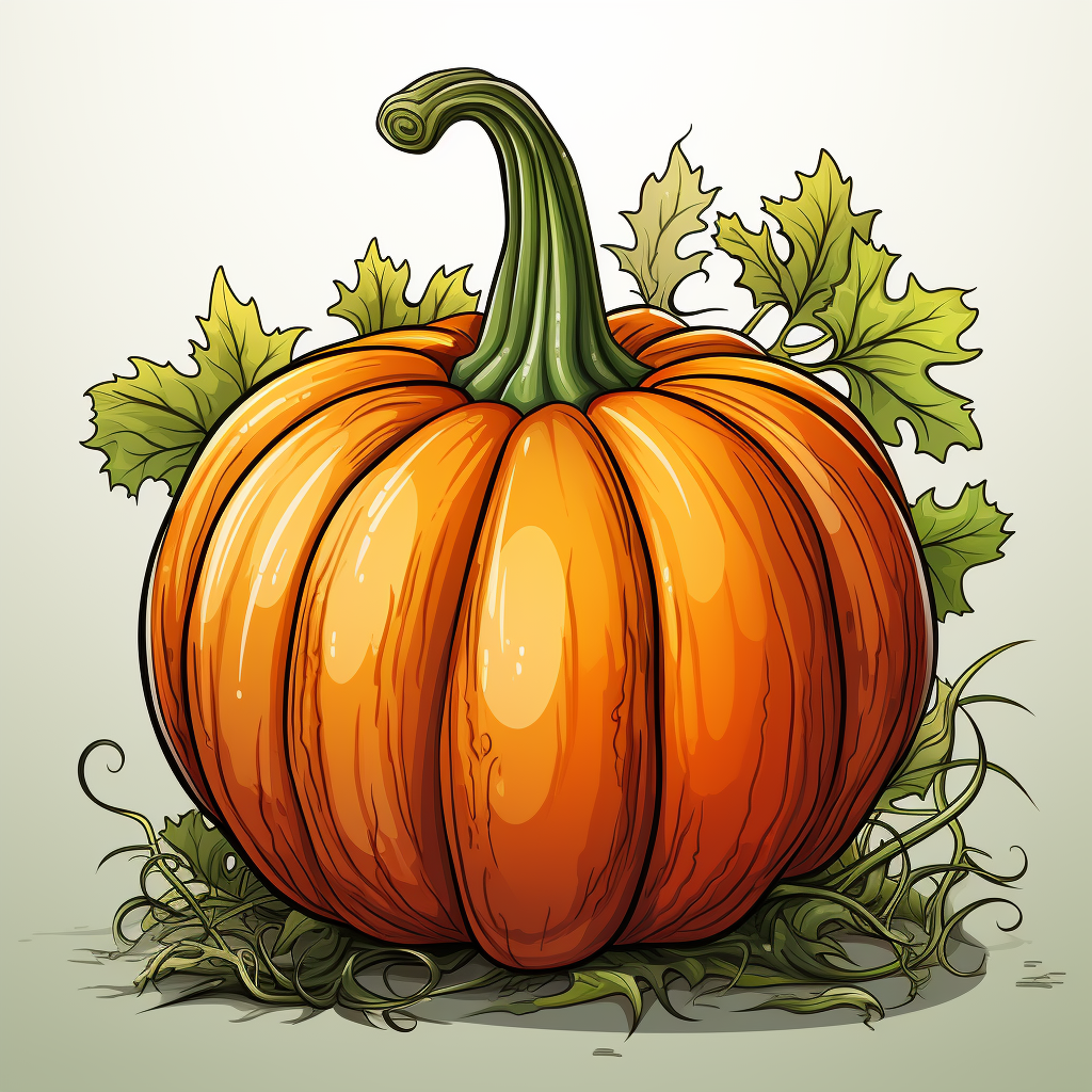 Cute cartoon gourd illustration