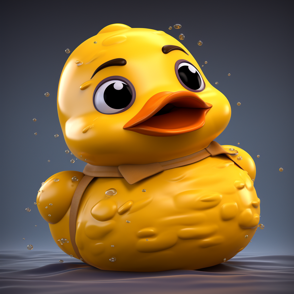 Cute rubber duck toy