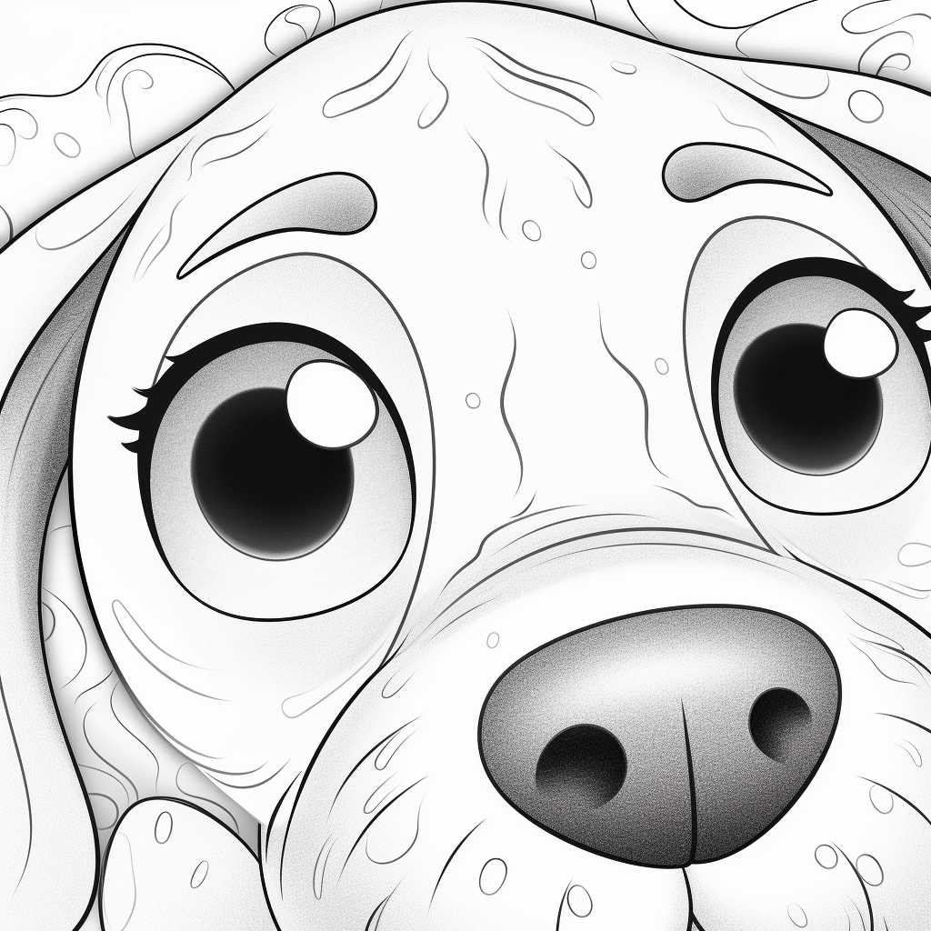 Cartoon style Viszia dog image