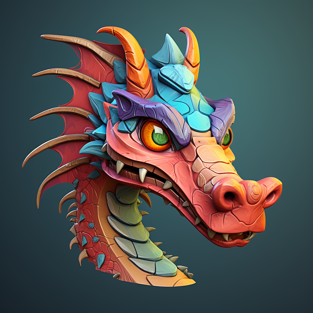 Dragon Head Cartoon