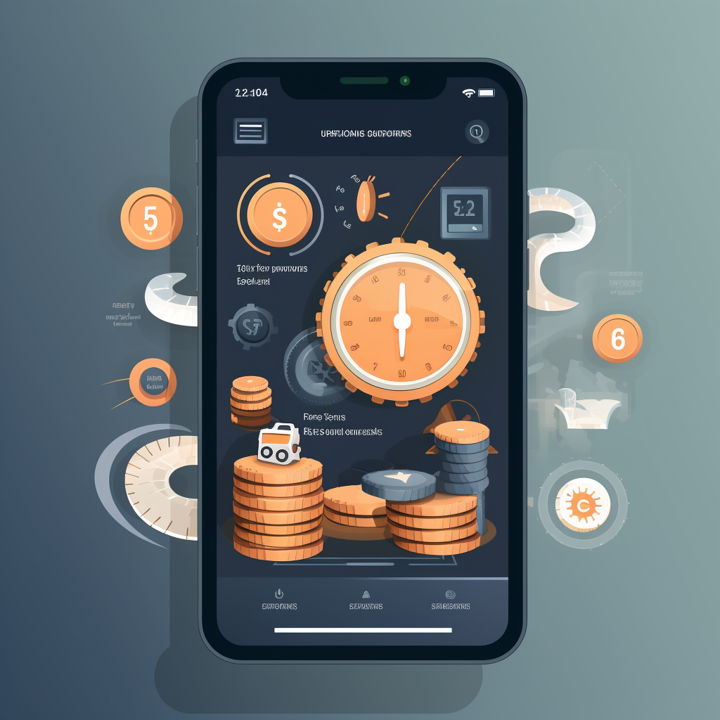 Illustration of cash management with gears