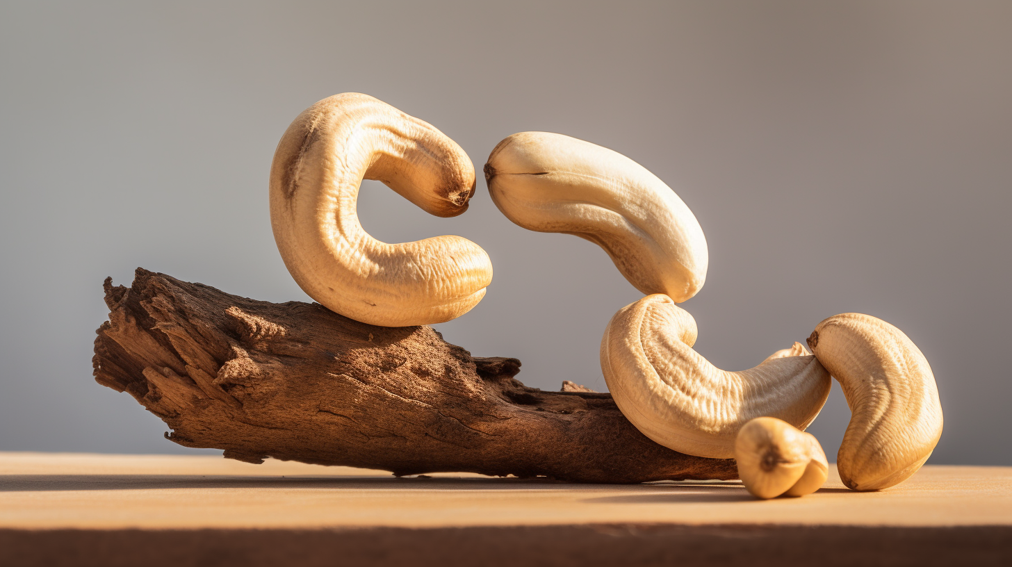 Cashew benefits stock image