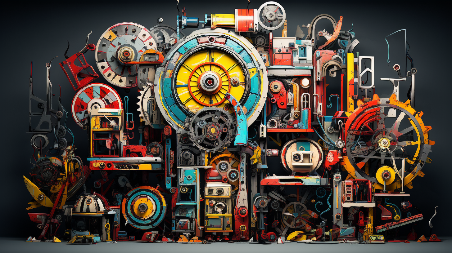 Colorful Casino Game Reels Illustration