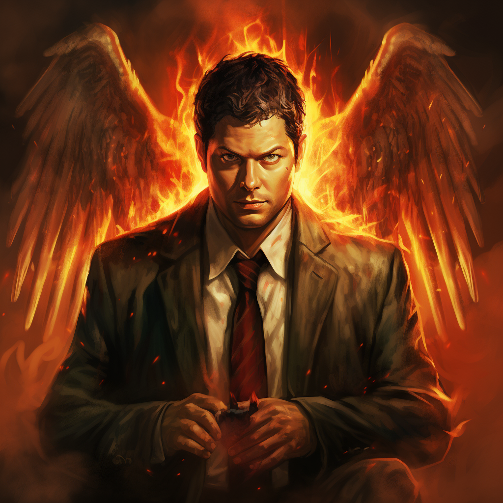 Castiel as a powerful demon