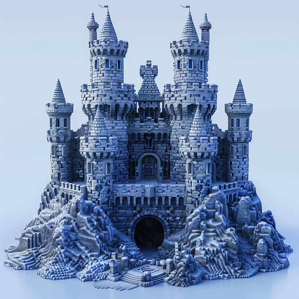 Castle blueprint design for gaming