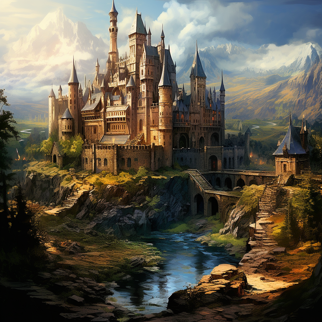 Beautiful castle puzzle image