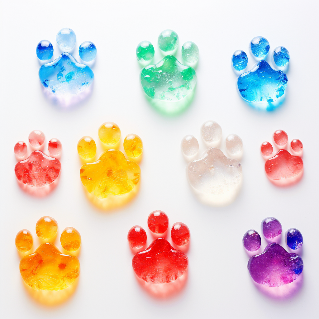 Translucent Cat Paw Prints