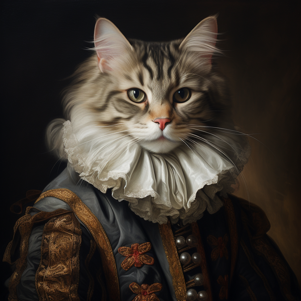 Stunning cat portrait by Raphael