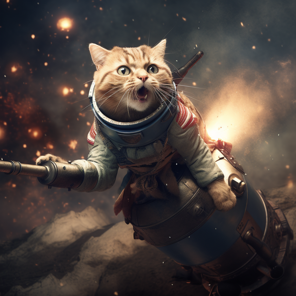 Cat with Rocket Launcher