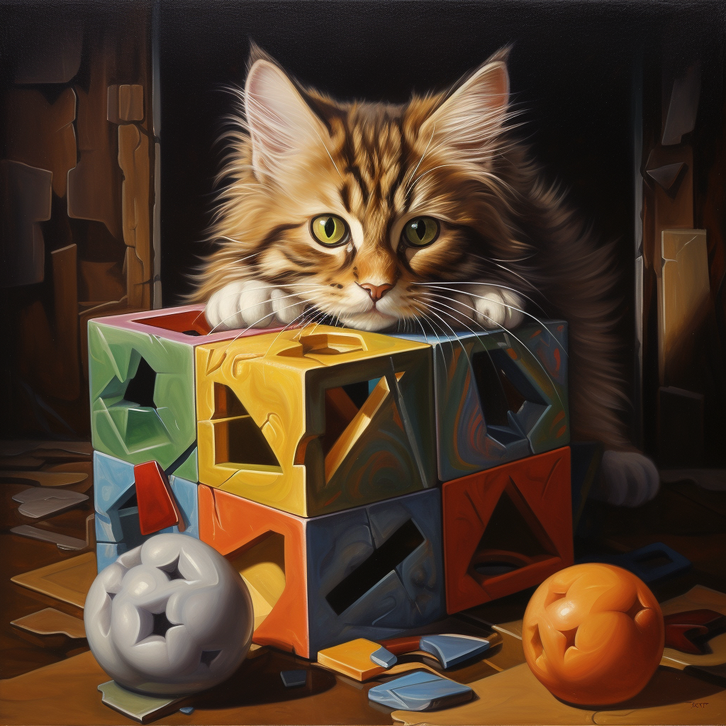 Cat in Rubik's Cube