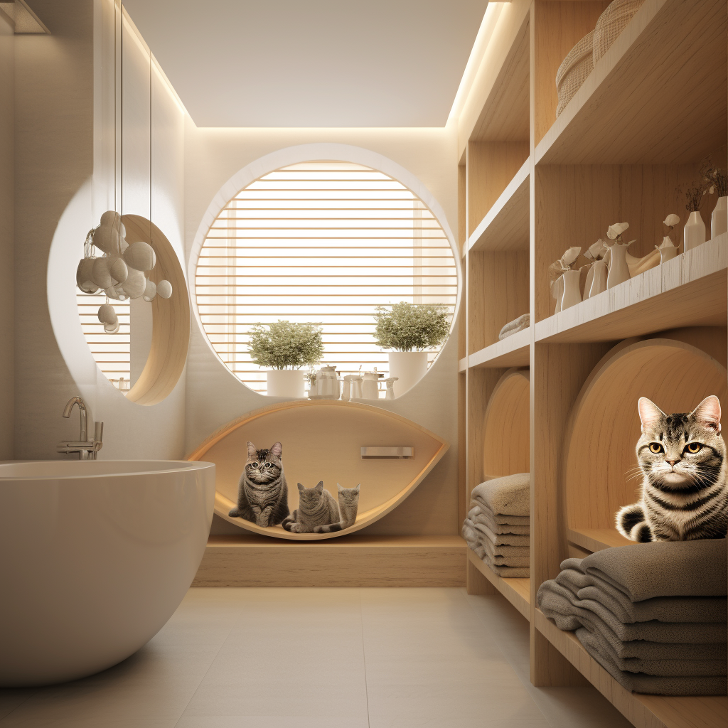 Cat-friendly bathroom design inspiration