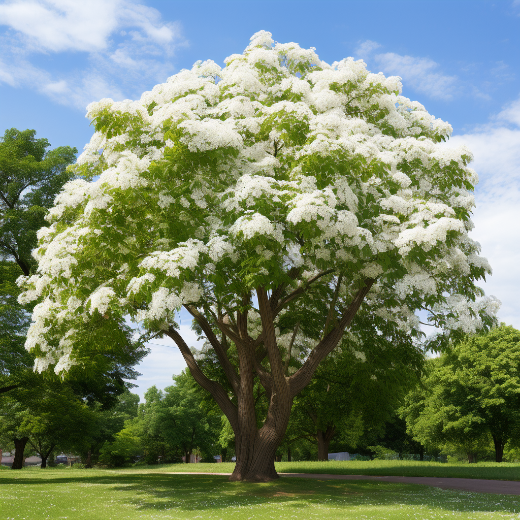 Stunning Northern Catalpa Tree in Bloom