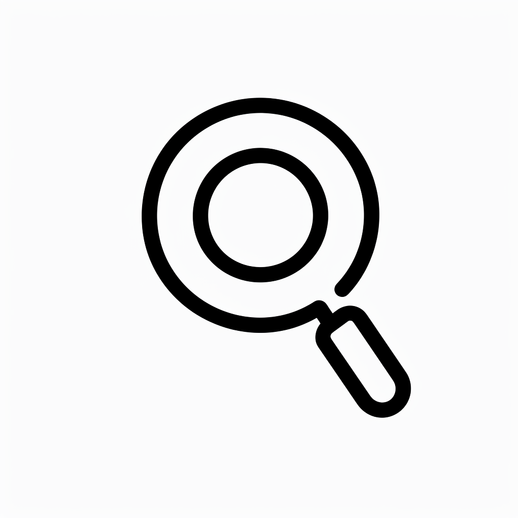 Category UX Icon Black White Outline