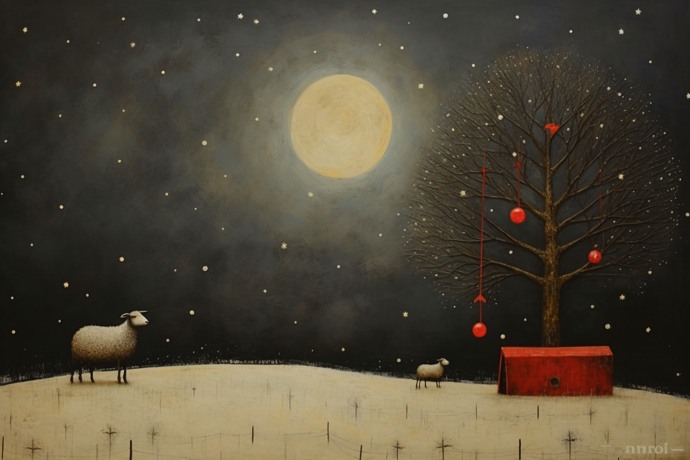 Beautiful Christmas painting by Catherine Hyde