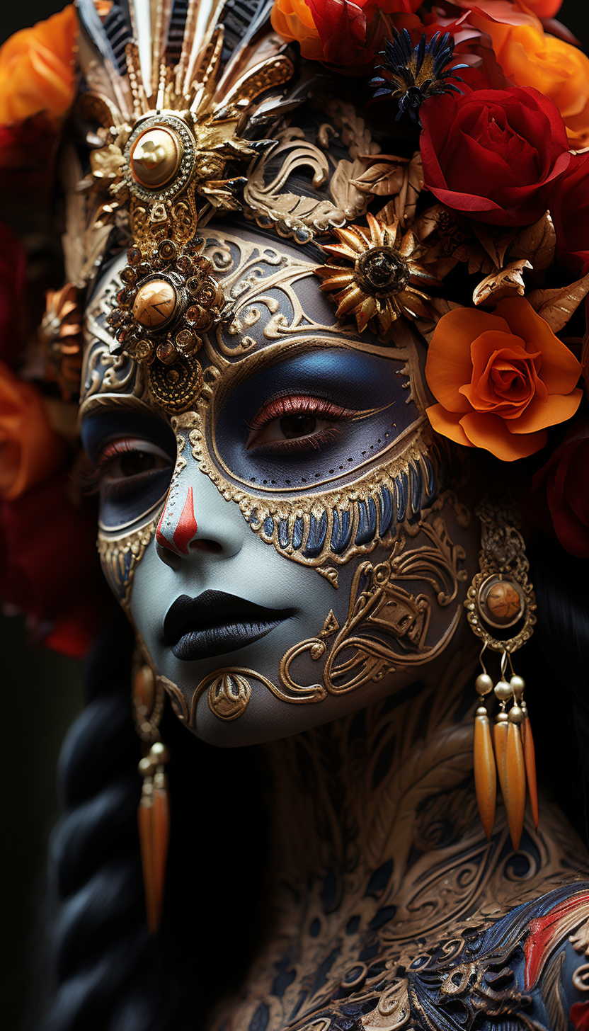 Intricate Day of the Dead Makeup