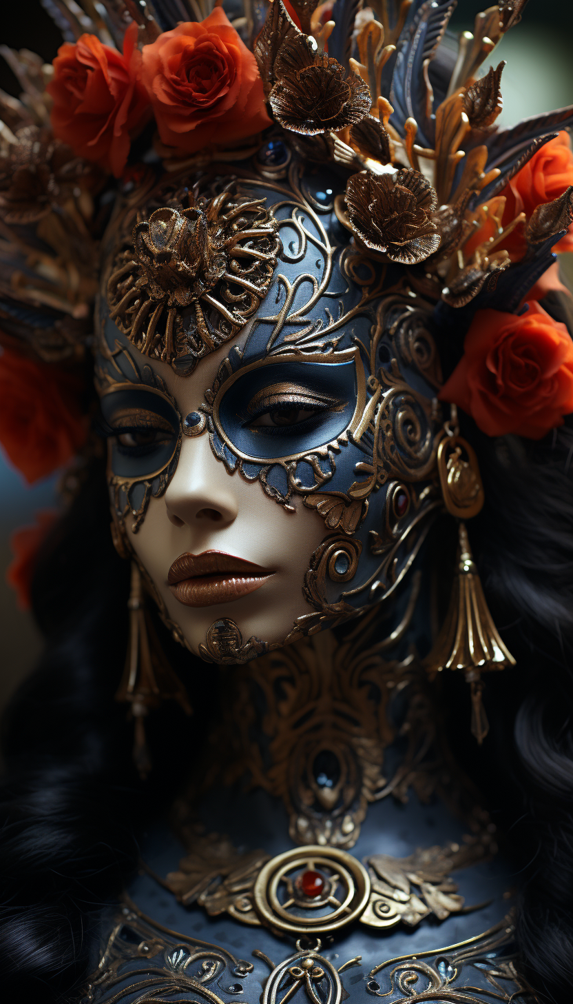 Intricate Catrina Queen Makeup