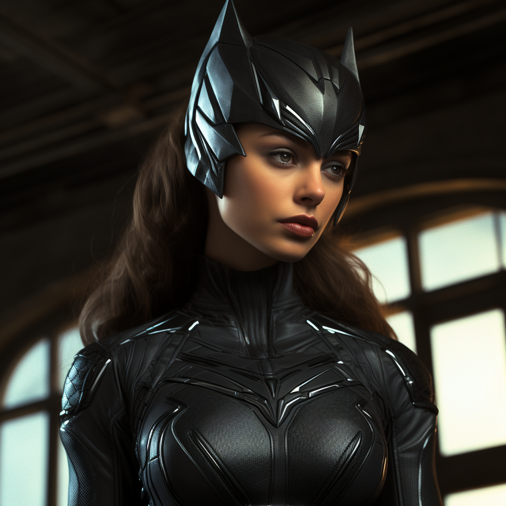 Catwoman in hyperrealistic detail