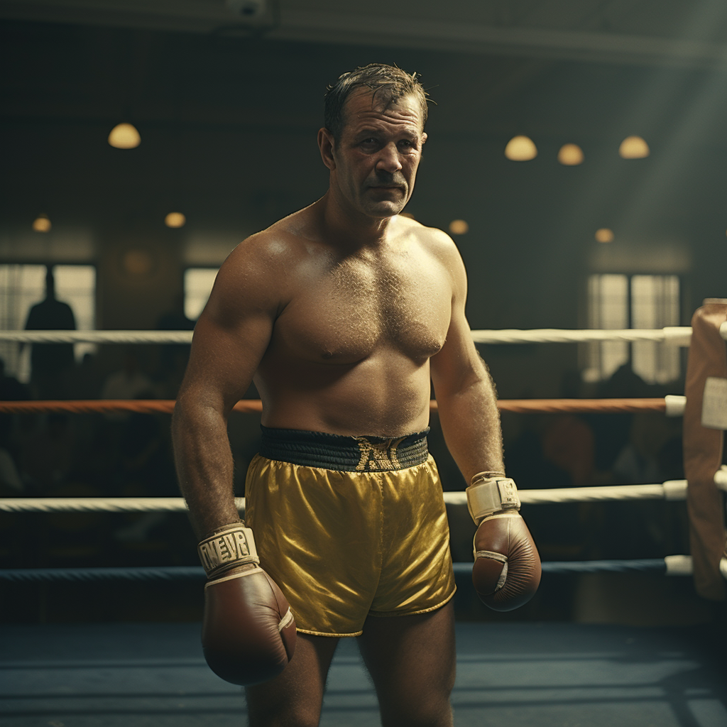 Caucasian actor playing boxer in 1961 film