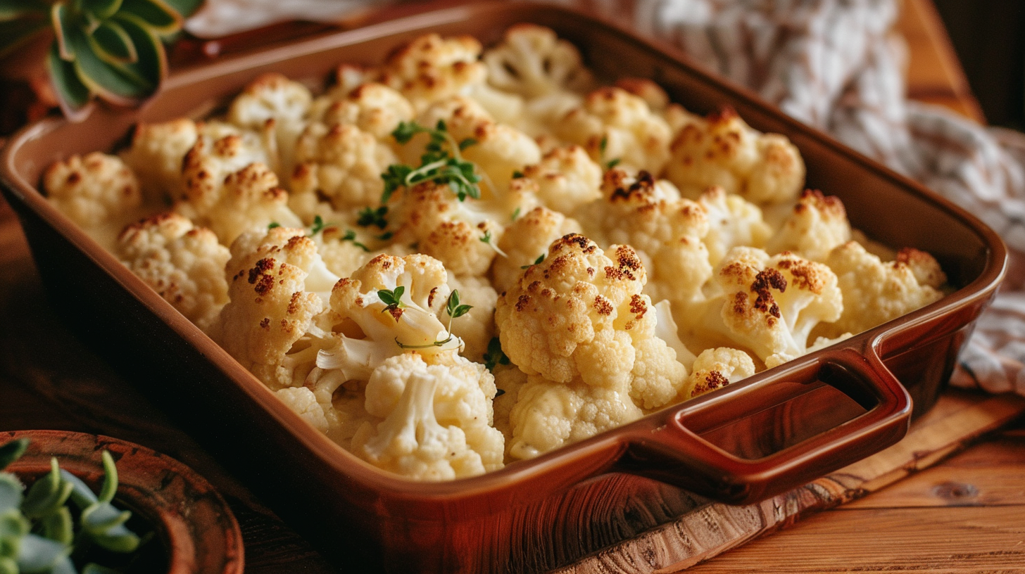 Cauliflower casserole cooking meal dinner