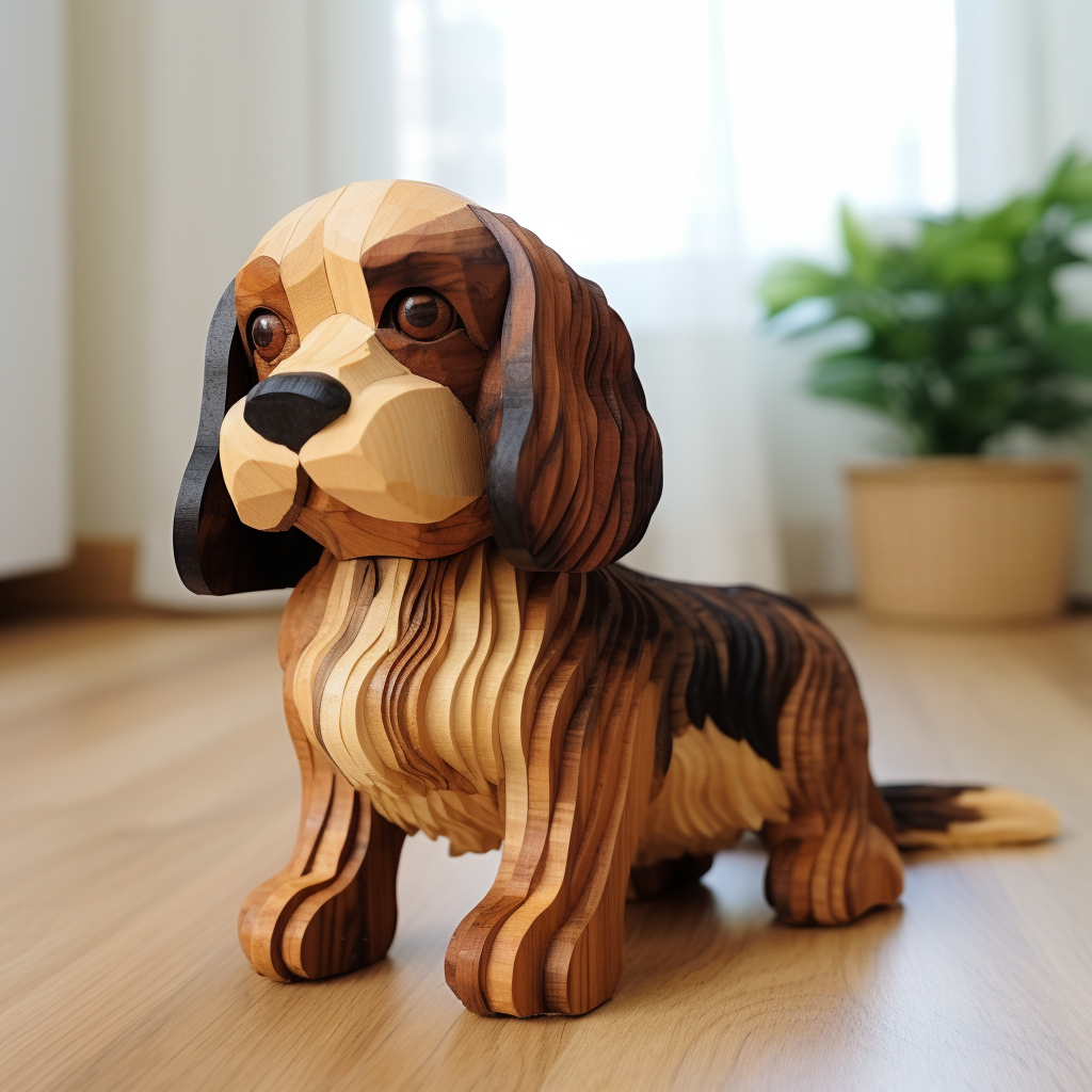 Cavalier King Charles Spaniel Wooden Toy