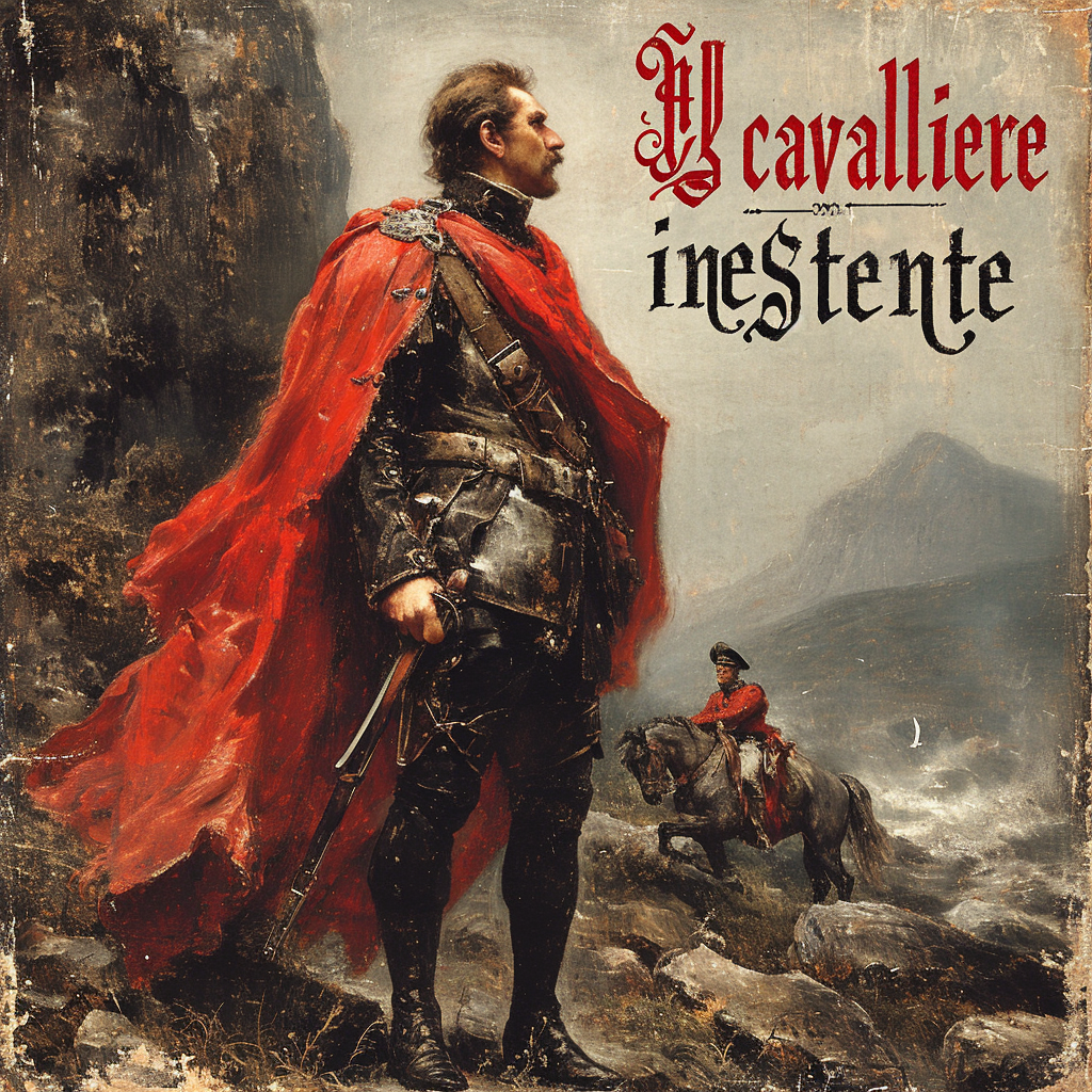 Il cavaliere inesistente  book cover illustration