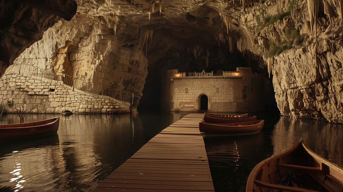 Dock in Dark Cave Fortress