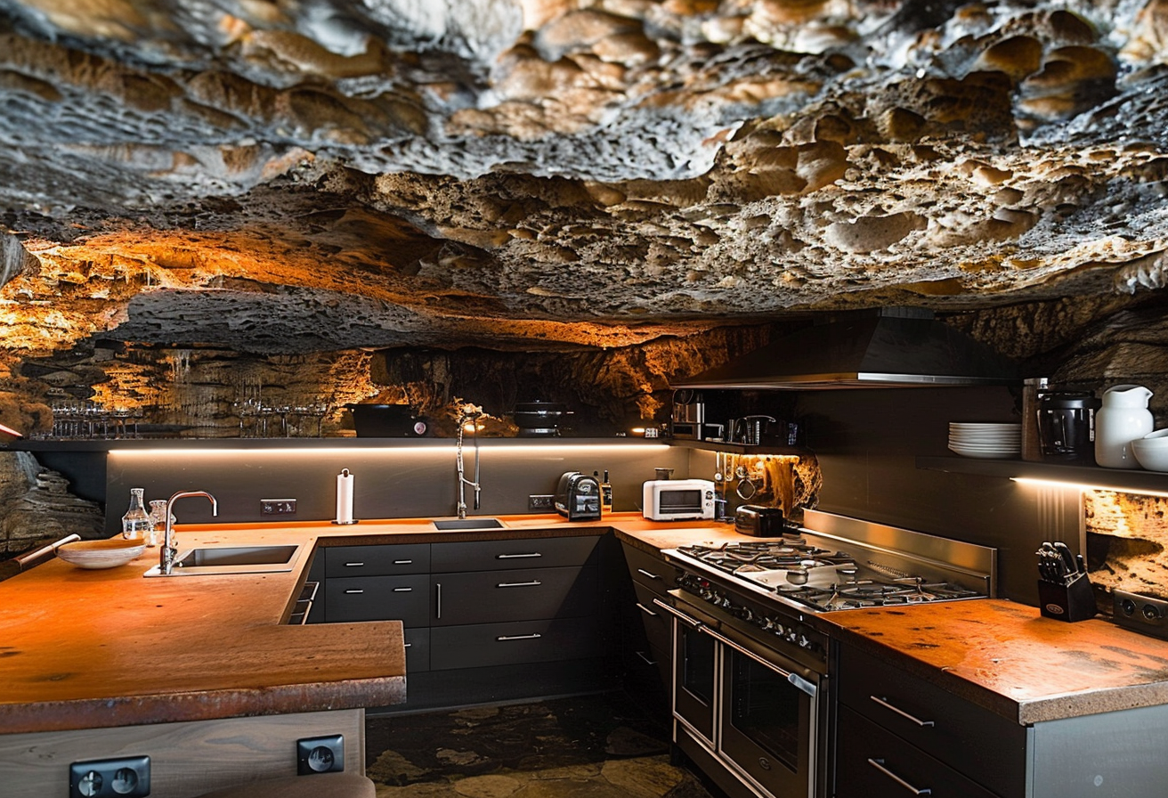 Modern Cave Kitchen Formation