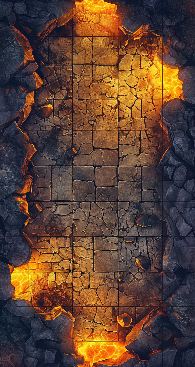 Cave Tile Set Grid