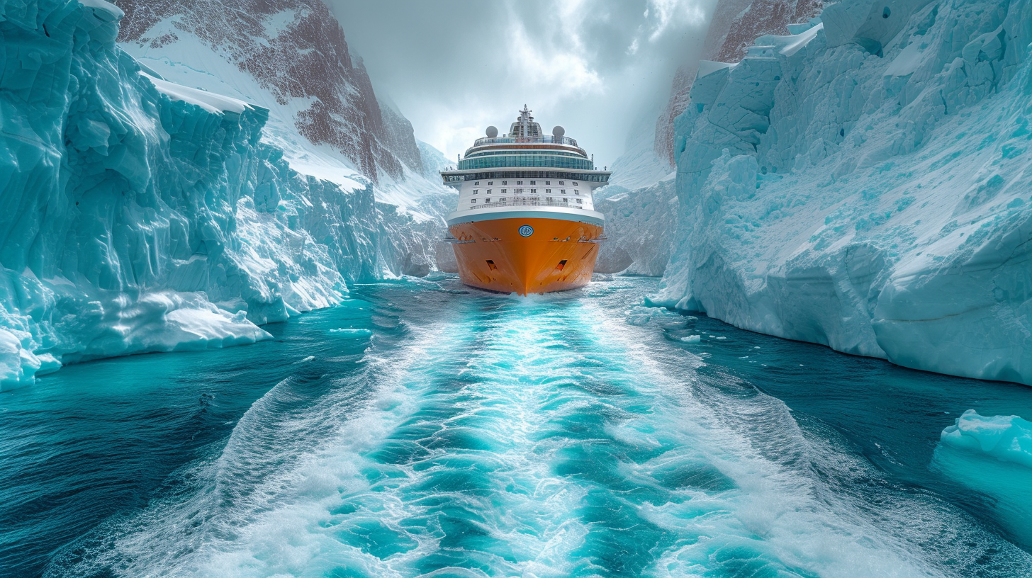 Celebrity Edge Starboard View in Alaskan Waters